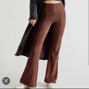 Free People Slim Velvet Pull On Flares